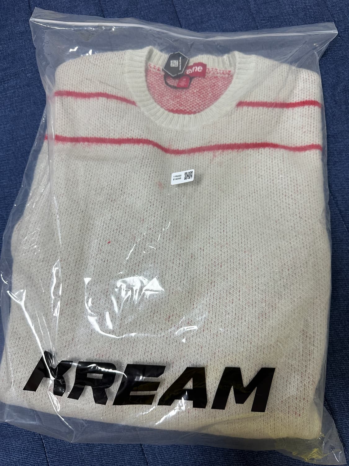 정가이하 24FW 슈프림 니트 새상품 M 상품이미지3