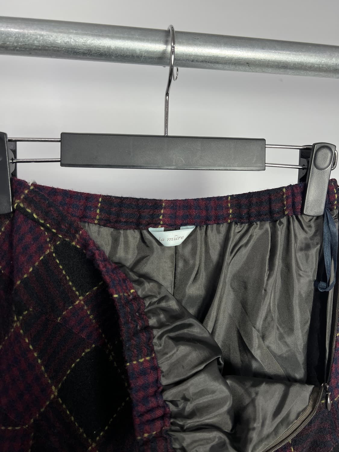 LA MURE 체크 울 스커트 상품이미지5