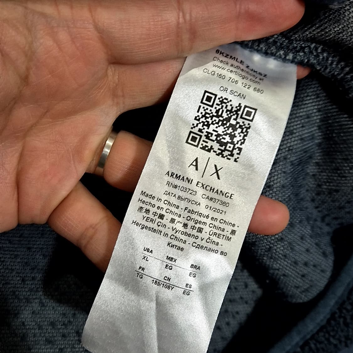 Armani exchange 아르마니 익스체인지 양털 후리스 자켓 상품이미지6