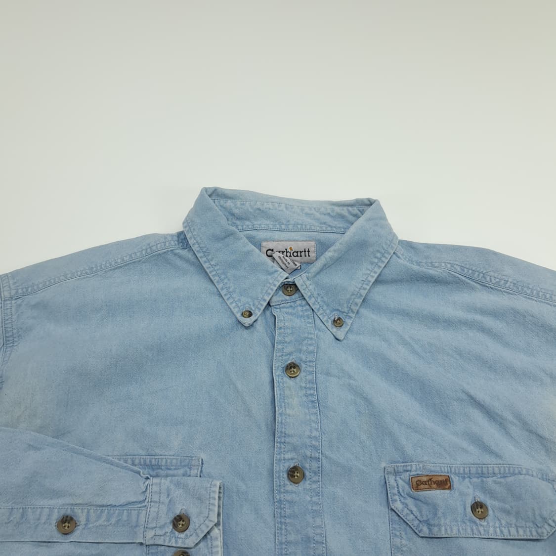 CN687 XLT 칼하트 데님 긴팔 워크 셔츠 남방 상품이미지3