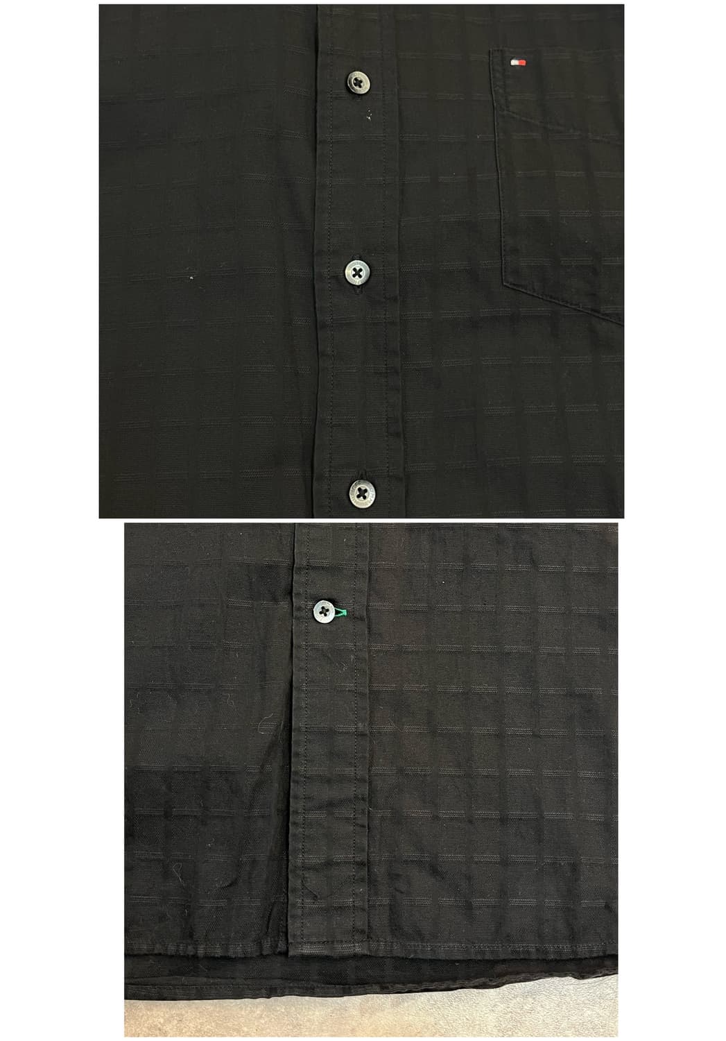 타미힐피거 반팔 셔츠 블랙 XL #csz3574 상품이미지5