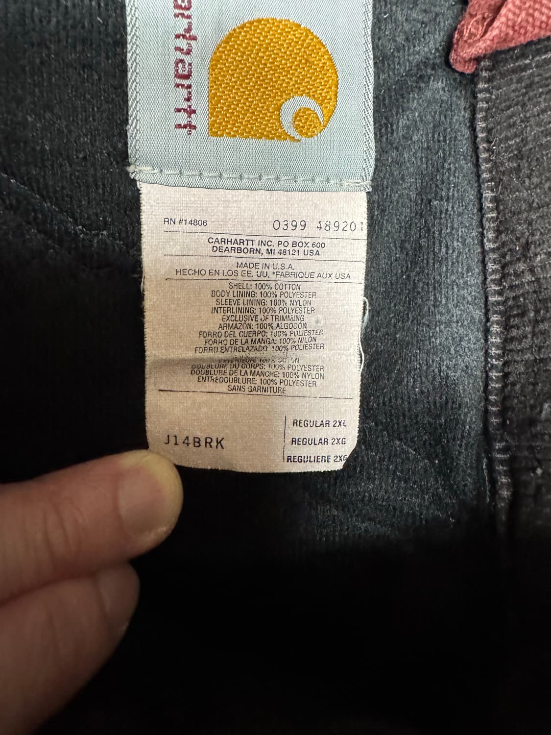 칼하트 산타페 j14 brk 2xlarge 상품이미지3