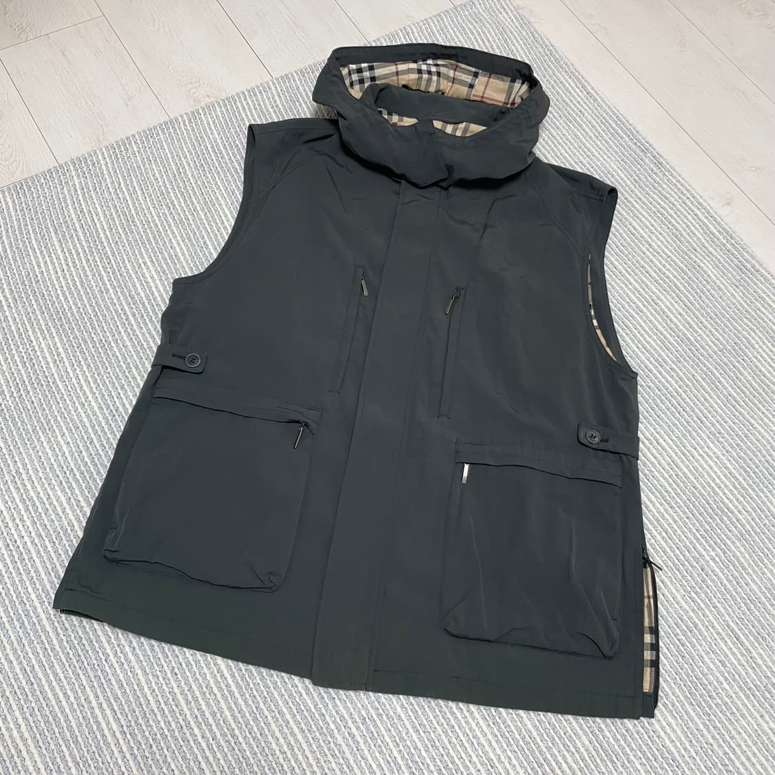 BURBERRY LONDON 버버리 후드 짚업 베스트 상품이미지3