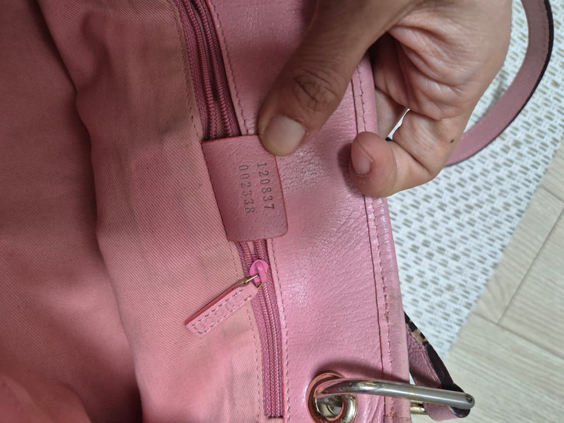 (정품) 구찌 GG로고 핑크 숄더백 토트백 자가드 상품이미지10