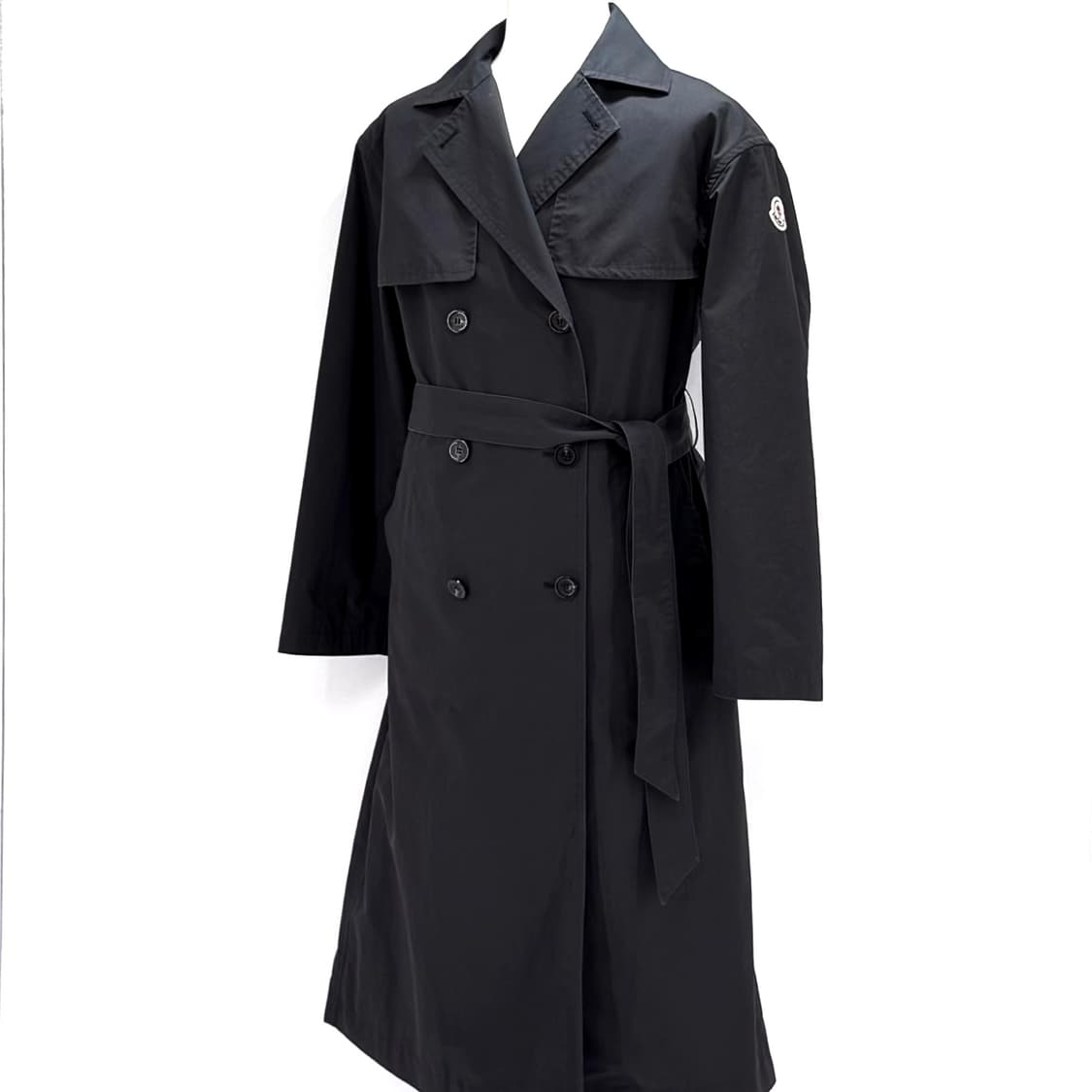 [0사이즈] 몽클레어 스티비덴 더블 여성 트렌치 코트 블랙 상품이미지5