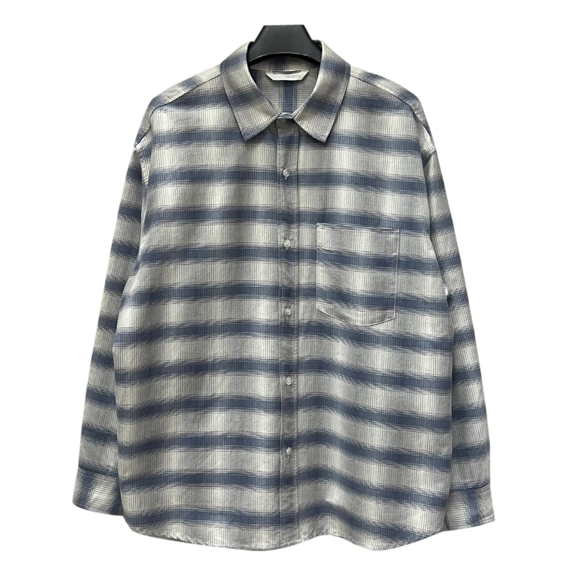 ZARA 자라 오버핏 옥스포드 체크 셔츠 남방 L 상품이미지1