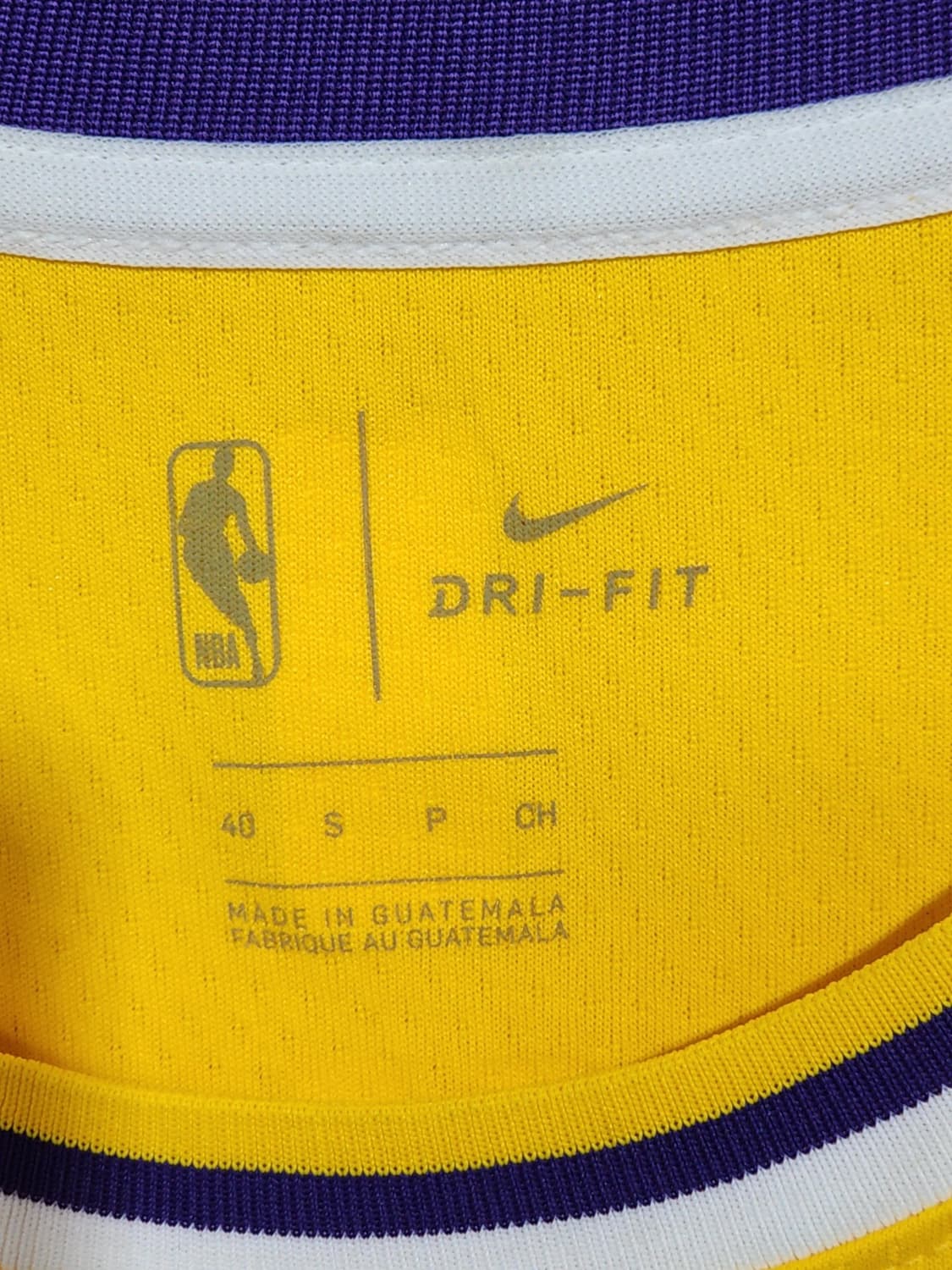 (S) 나이키 LA 레이커스 농구져지 NBA 르브론 제임스 유니폼  상품이미지3