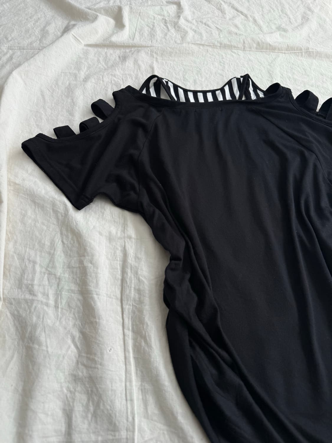 블랙 펑크 락시크 반팔탑 상품이미지7