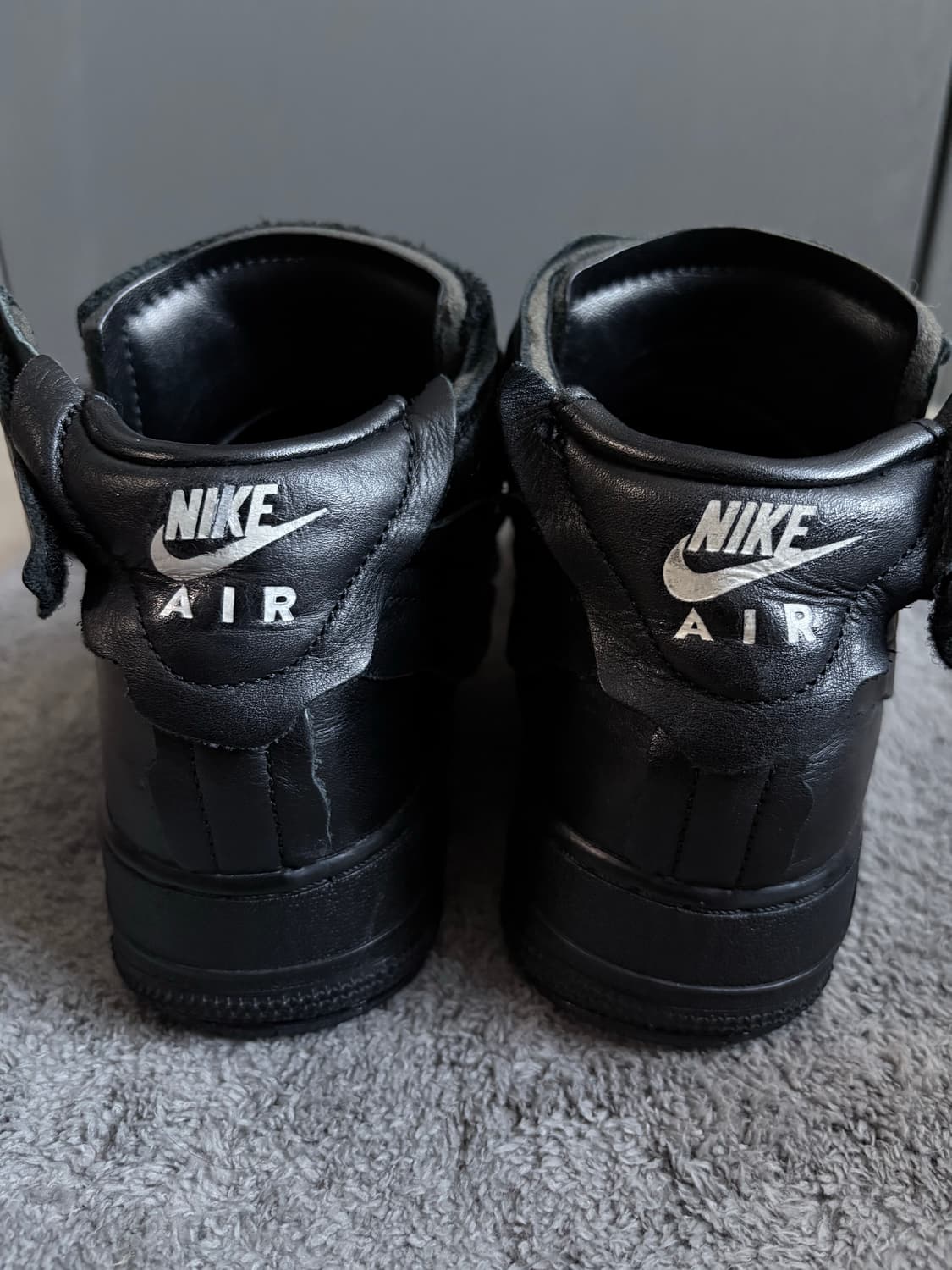 (270) 꼼데가르송 x 나이키 에어포스 블랙 상품이미지3