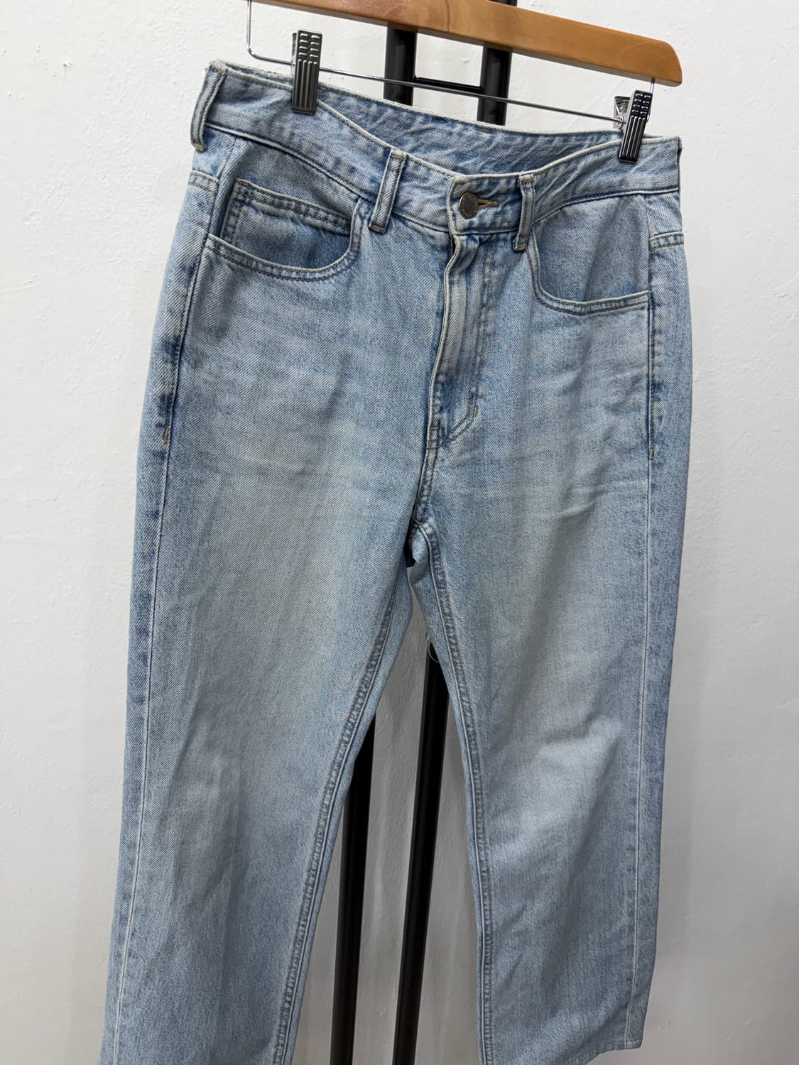 정품) 솔리드옴므 23ss 연청 데님 청바지 46 상품이미지2