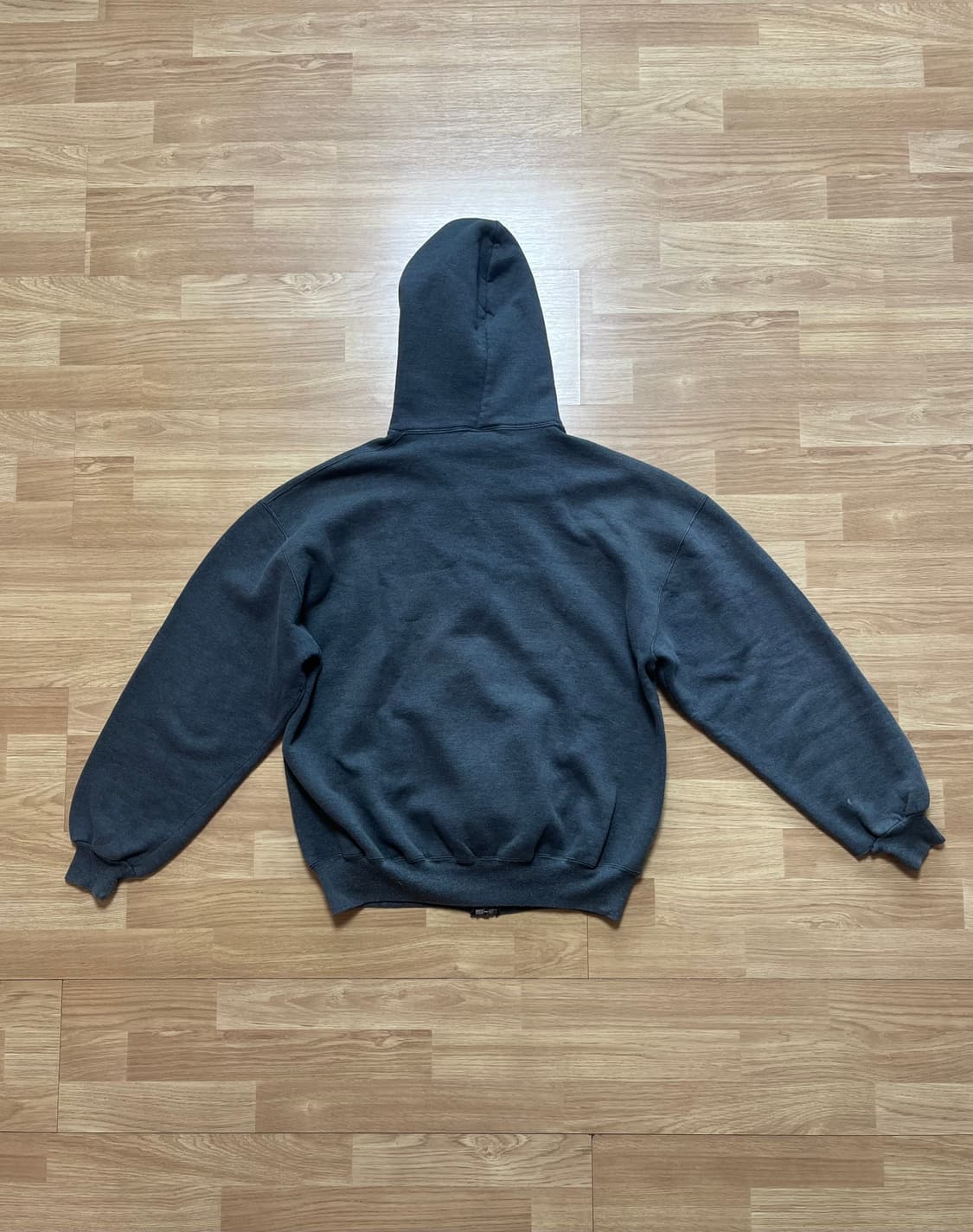 빈티지 USA 러셀 후드집업 L 차콜 상품이미지2