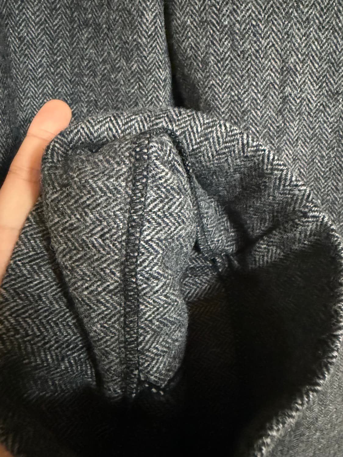 새상품) 울100 헤링본 모직 바지 상품이미지3