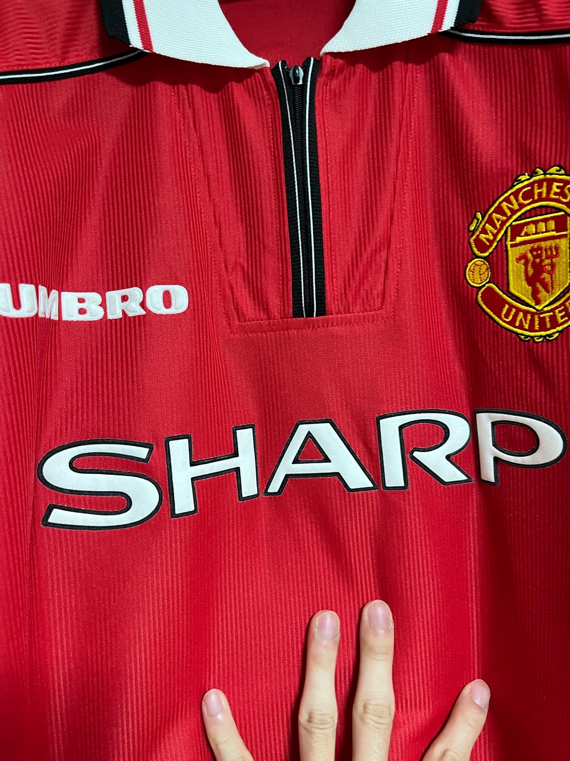 [L] 맨유 98-00 트레블 시절 홈 유니폼 상품이미지6