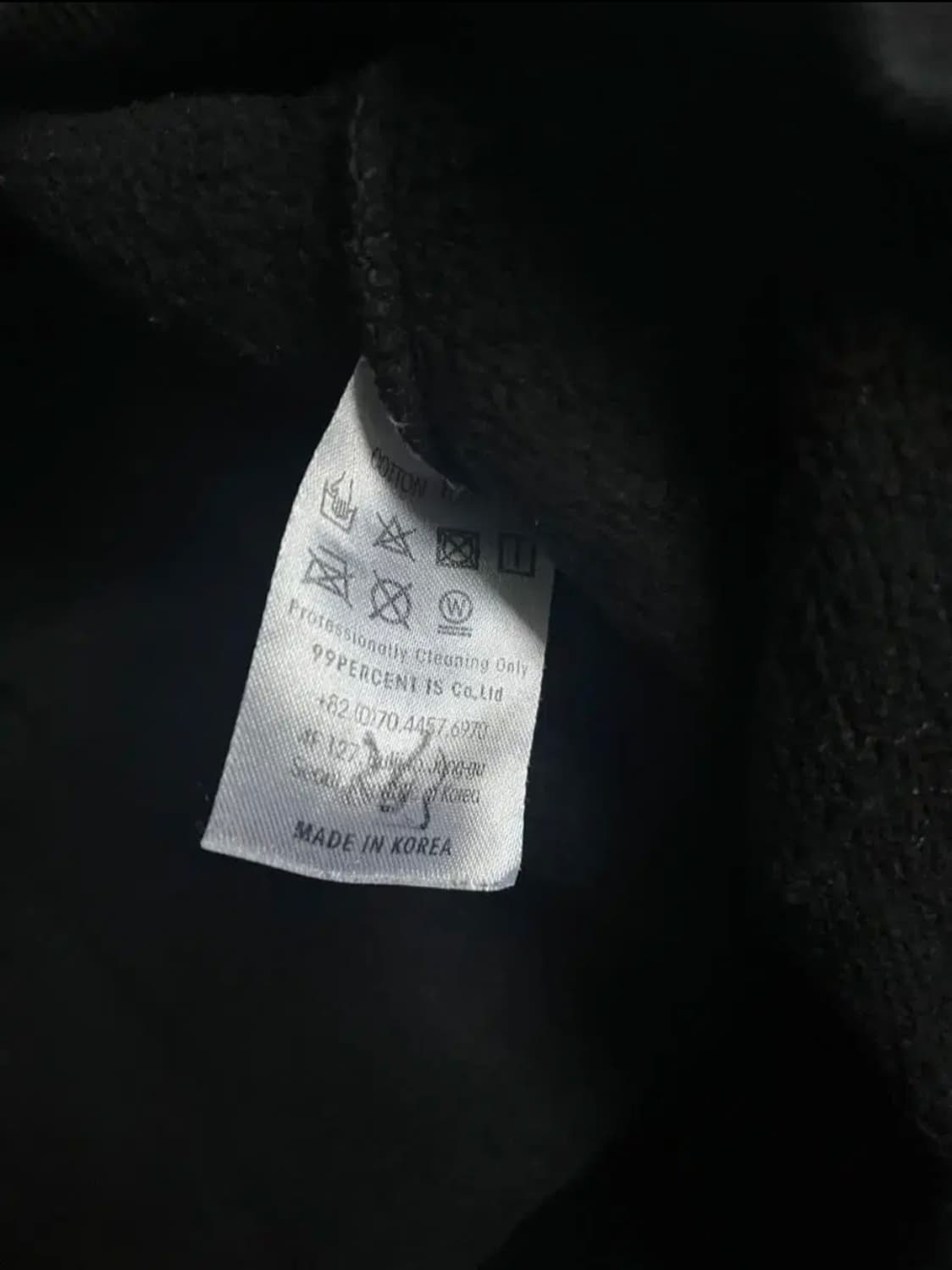 99%is 블랙 후드티 상품이미지2