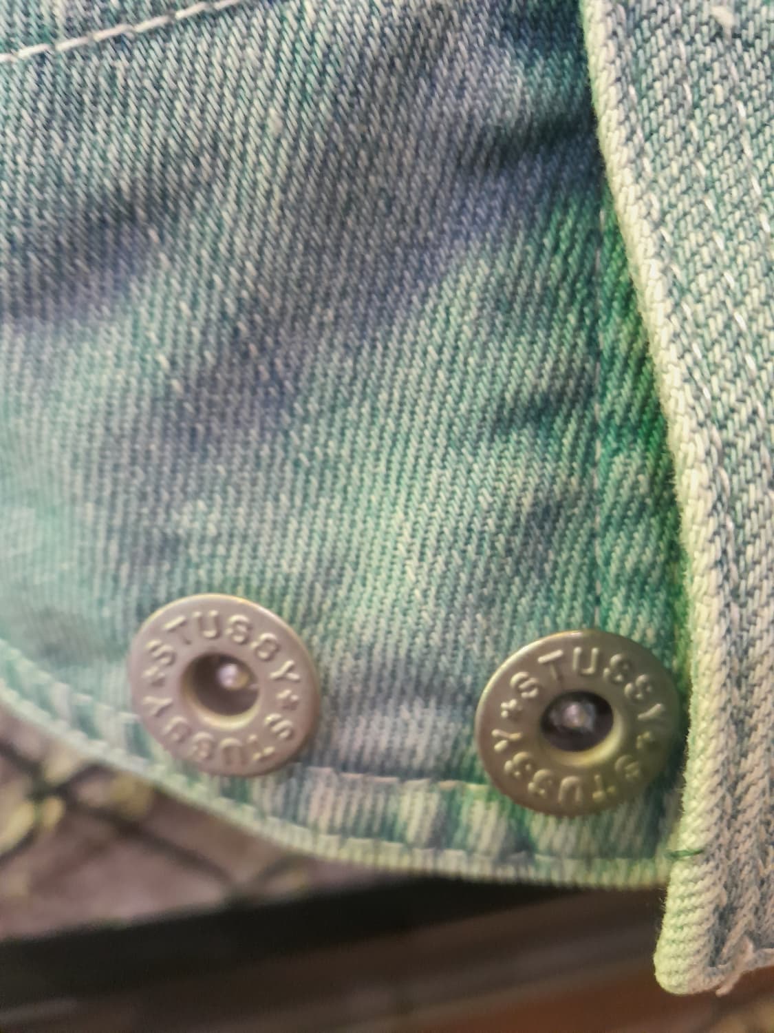 올드 스투시(Old Stussy) 00's 아카이브 성조기 패치 데님 상품이미지5