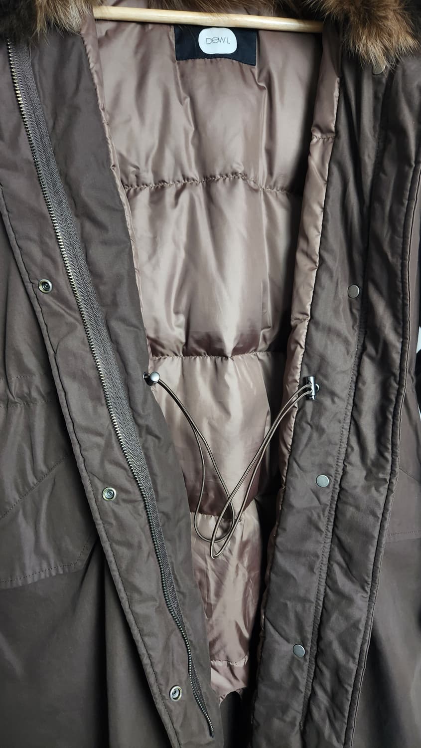 듀엘 폭스퍼 구스다운 야상 패딩 55 상품이미지5