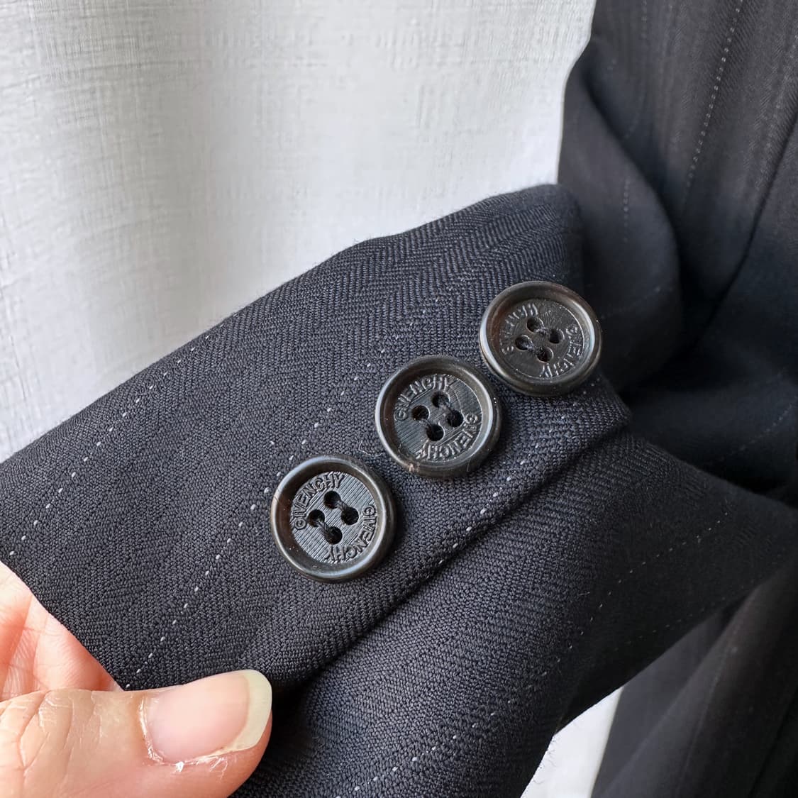 지방시 Monsieur 울 수트 셋업 블랙 42R/36P 상품이미지7