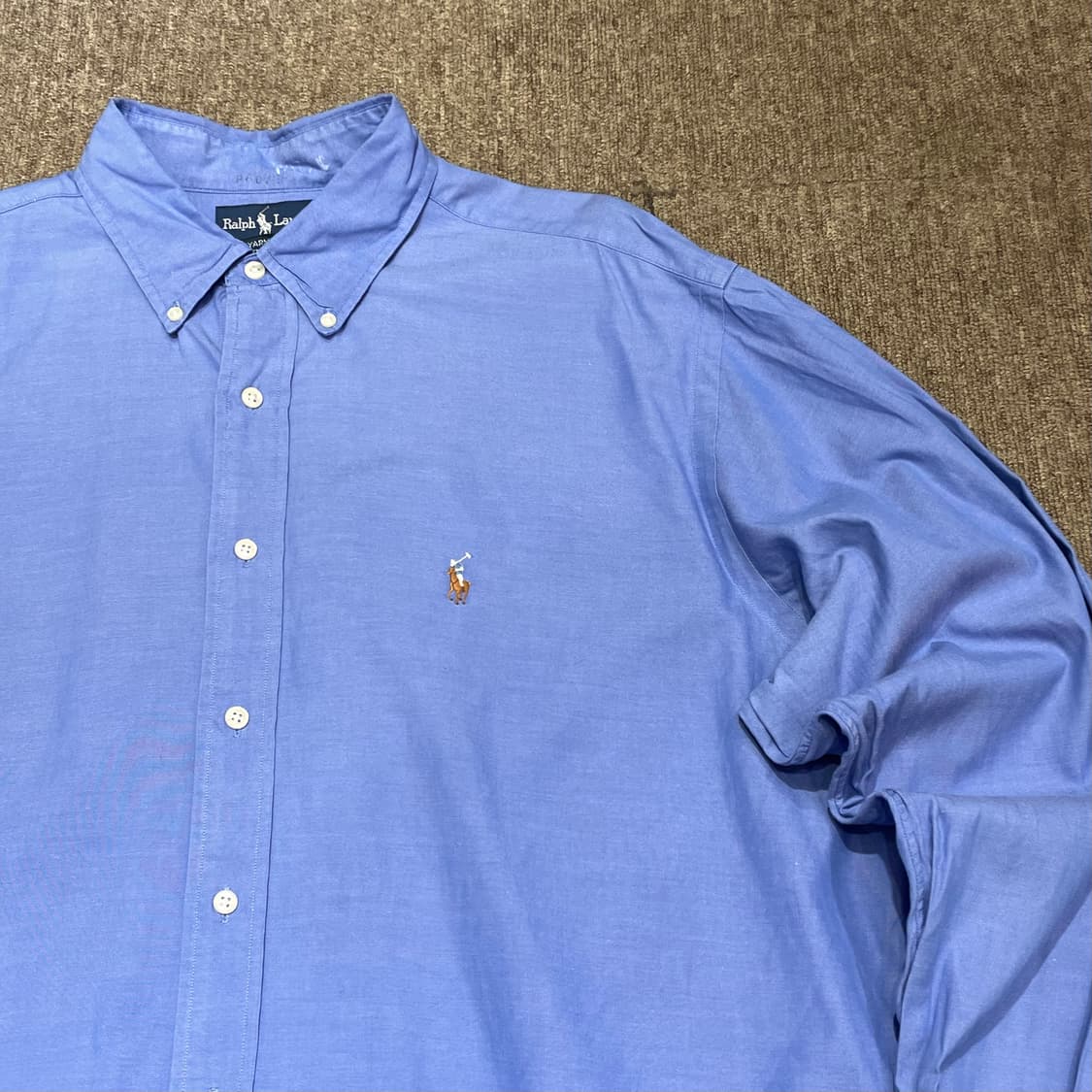 (17 1/2) POLO 폴로 랄프로렌 솔리드 셔츠 야머스핏 상품이미지5