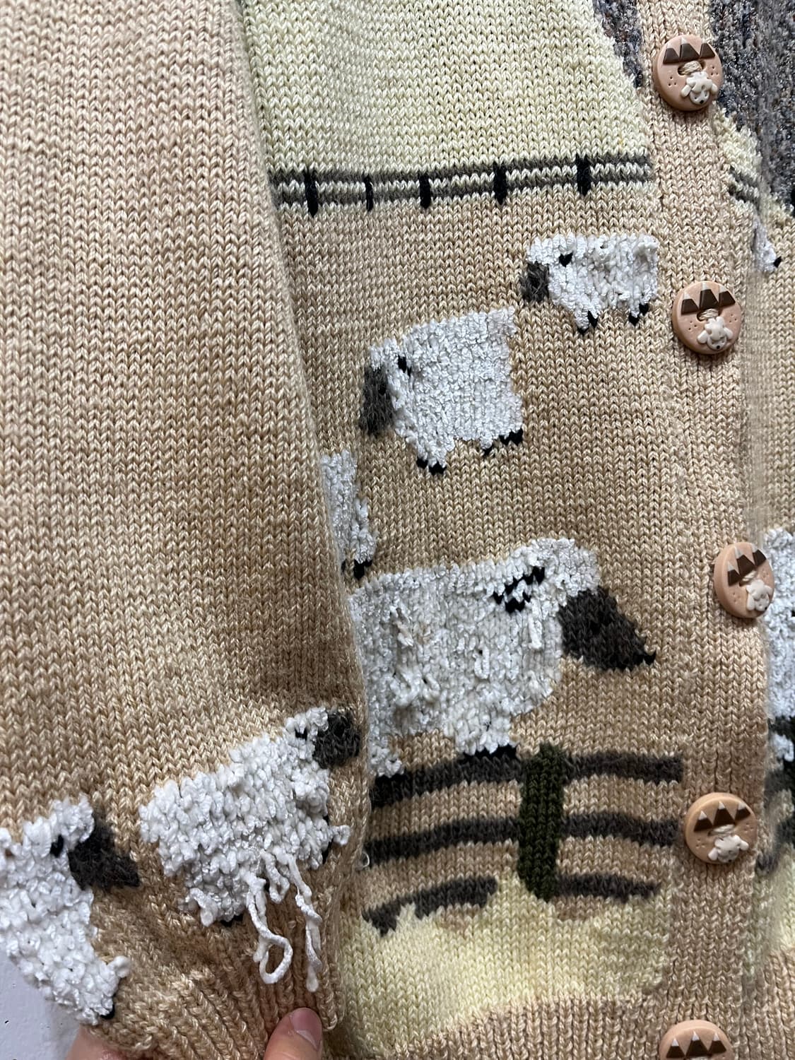 BONZ 뉴질랜드산 핸드메이드 퓨어울 가디건 상품이미지3