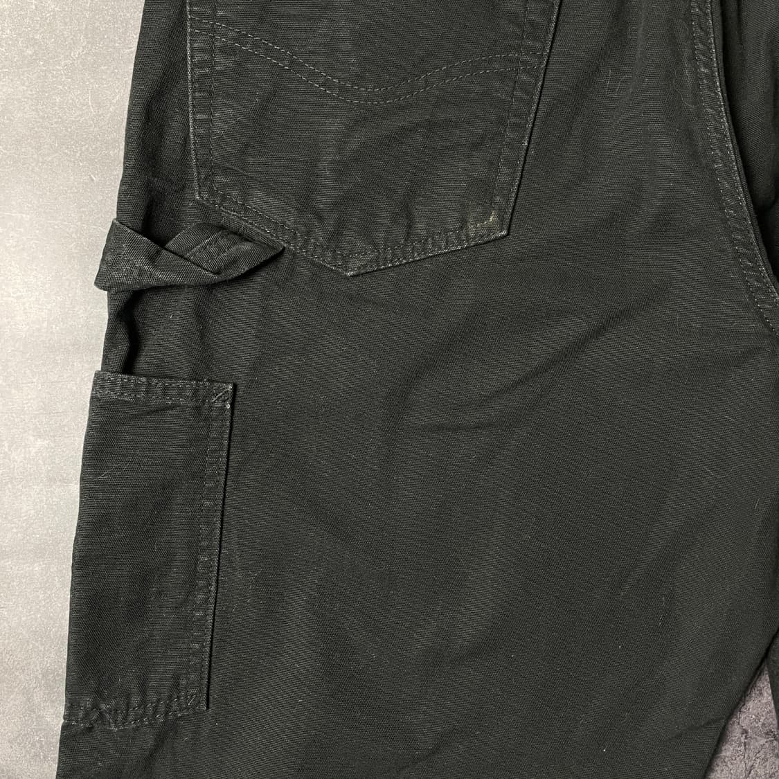 CARHARTT 칼하트 B159 블랙 가죽탭 카펜터 팬츠 A0086813 상품이미지9