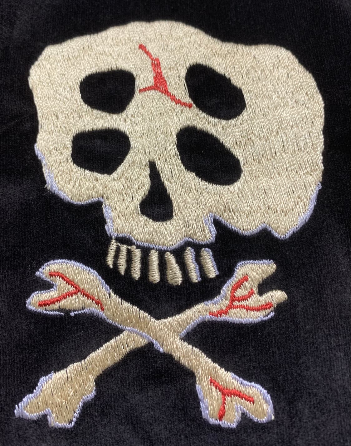 [4]캐피탈 벨베틴 설파이드 수베니어 레인 스컬 자켓 블랙 상품이미지5