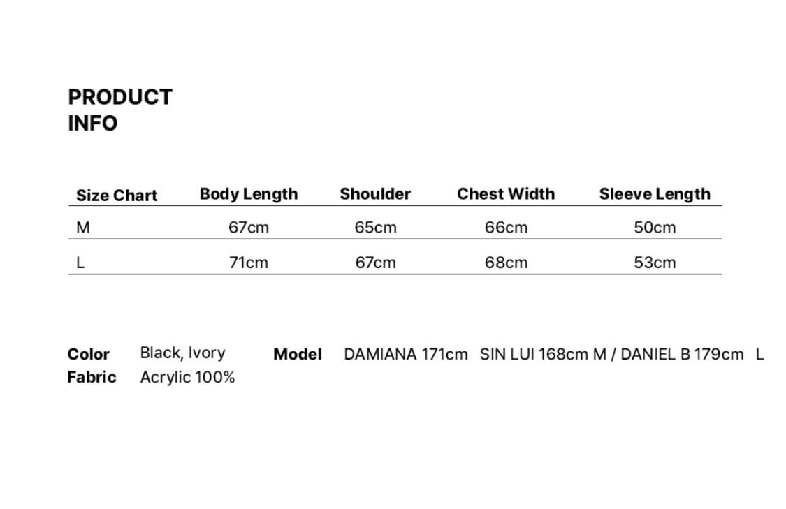 [레더리] 인사이드 더 클로젯 후드 니트 집업 (BLACK/L사이즈) 상품이미지5