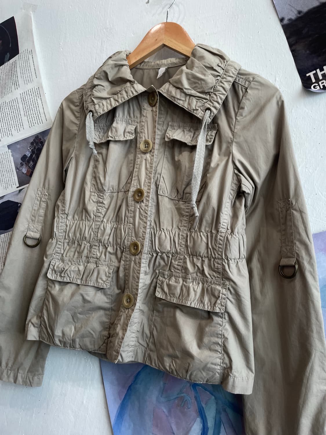 JPN 셔링 코튼 자켓  상품이미지2