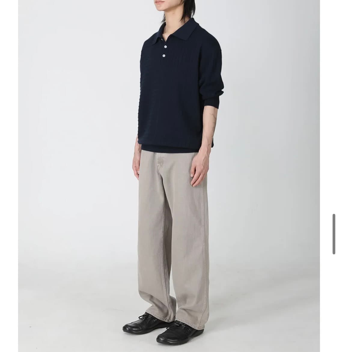 [마티스 더 큐레이터]카리 하프 니트_네이비(3) 상품이미지4