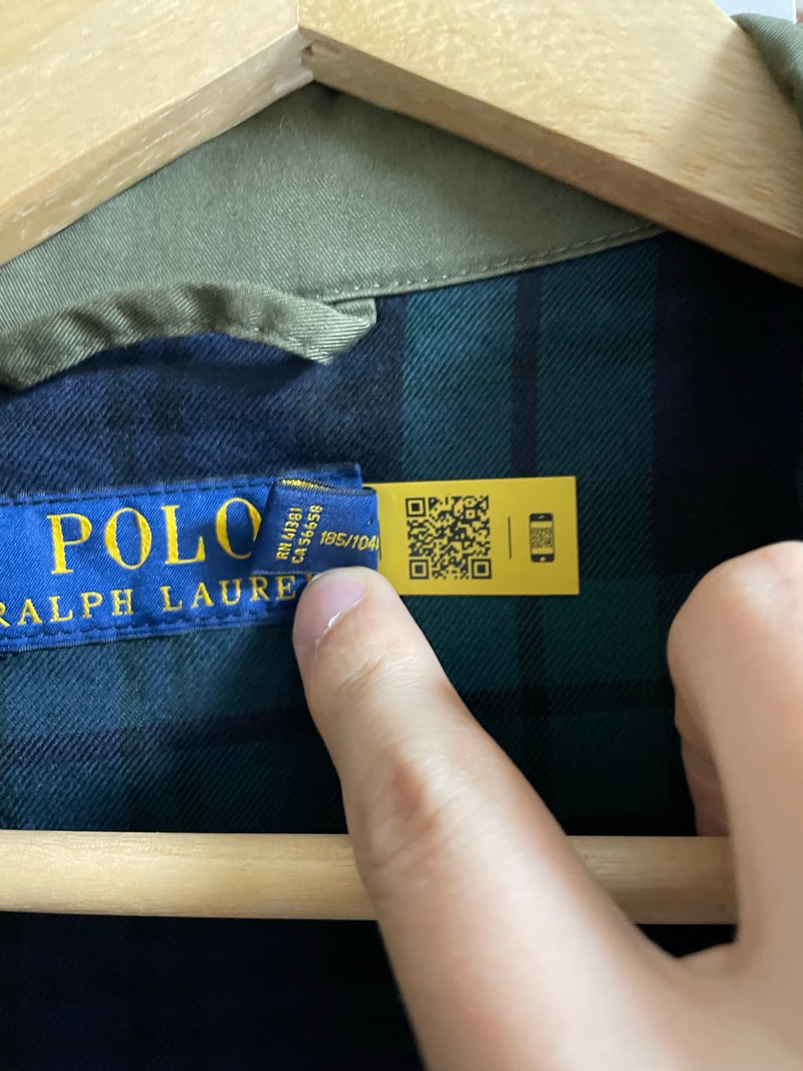 폴로 랄프로렌 카키 해링턴 자켓XL(QR정품) 상품이미지3