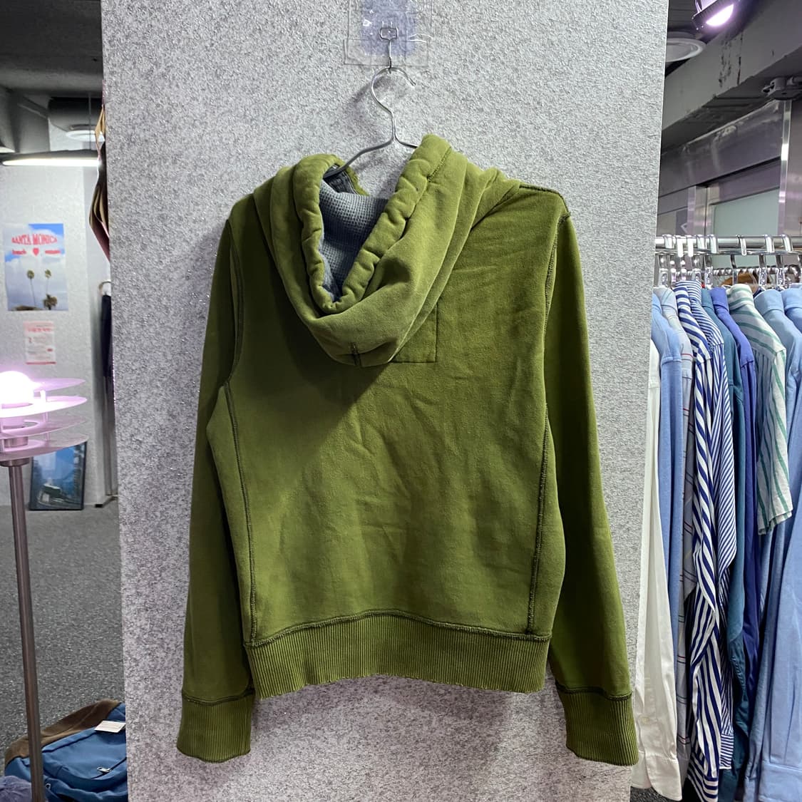 아베크롬비 빈티지 패치로고 카키 후드티 B4568 상품이미지4