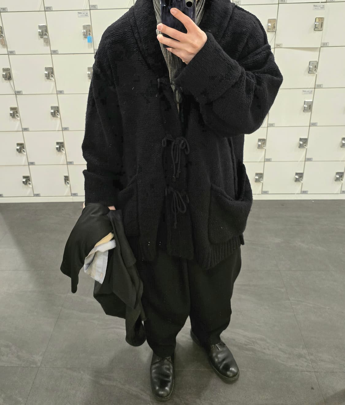 barbell object / lg cardi(BLACK) 상품이미지4