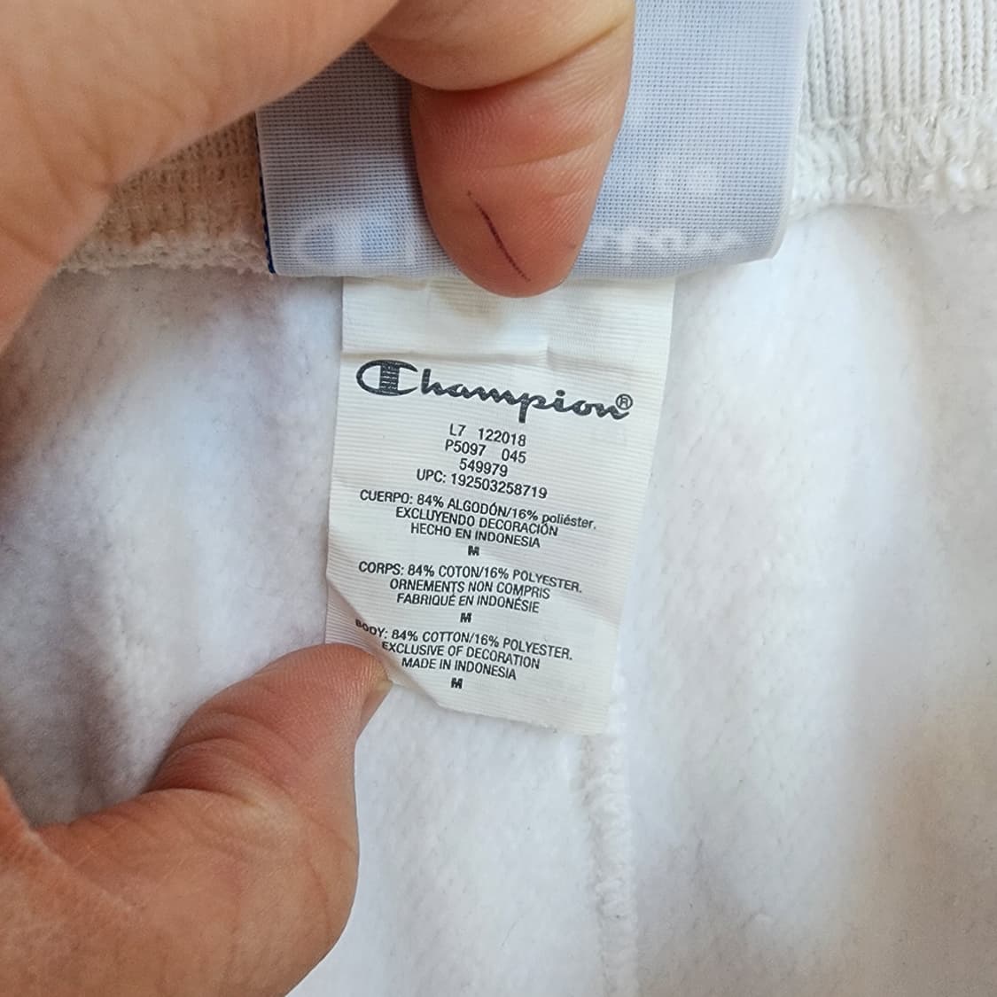 챔피온 화이트 트레이닝 바지 상품이미지8