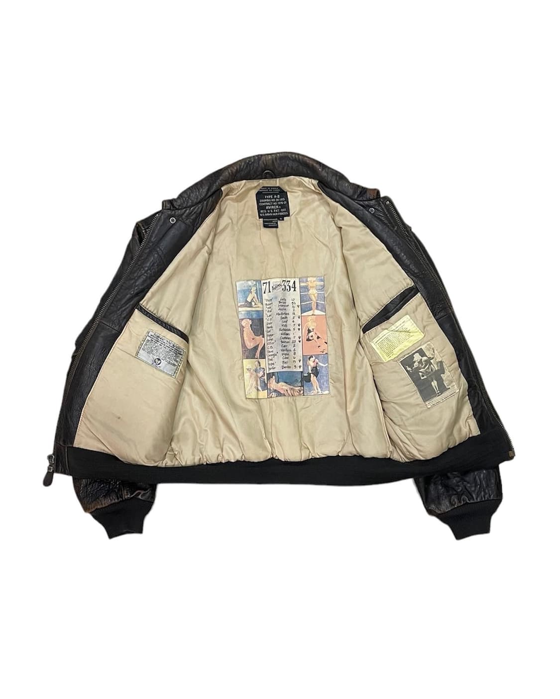 91‘s AVIREX A-2 레더자켓 상품이미지5