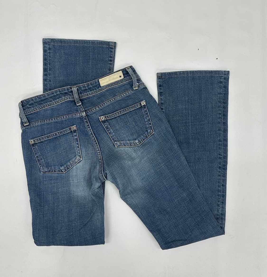 ⭐️y2k 로우라이즈 슬림 워싱 부츠컷 데님팬츠 ⭐️청바지  핀터 중청 상품이미지5