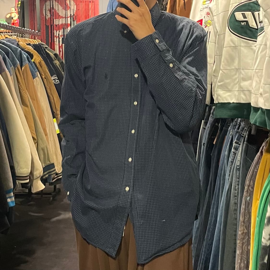 [IM] Polo 폴로 딥블루 체크 긴팔셔츠 상품이미지3