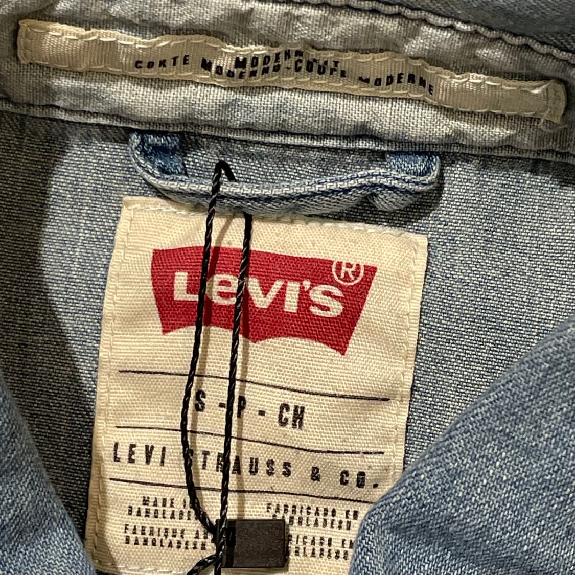 (S) Levi's 리바이스 코튼 데님 셔츠 상품이미지6