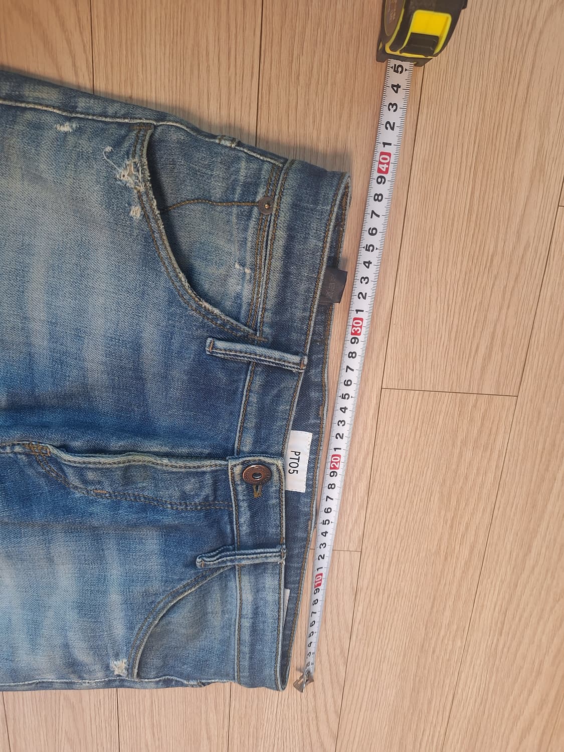 PT05 빈티지 워싱 데님 청바지 30사이즈 상품이미지6