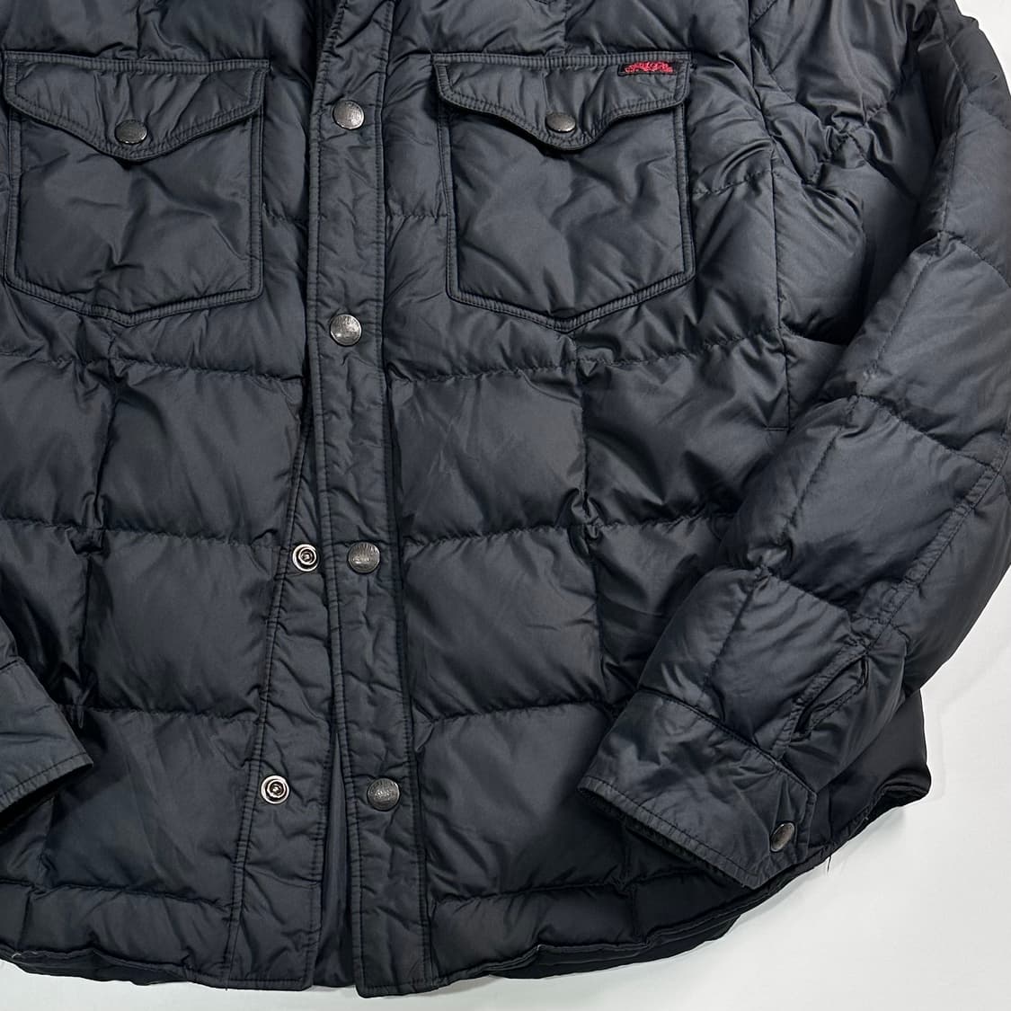 폴로 랄프로렌 블랙 퀼팅 다운 셔츠 상품이미지3