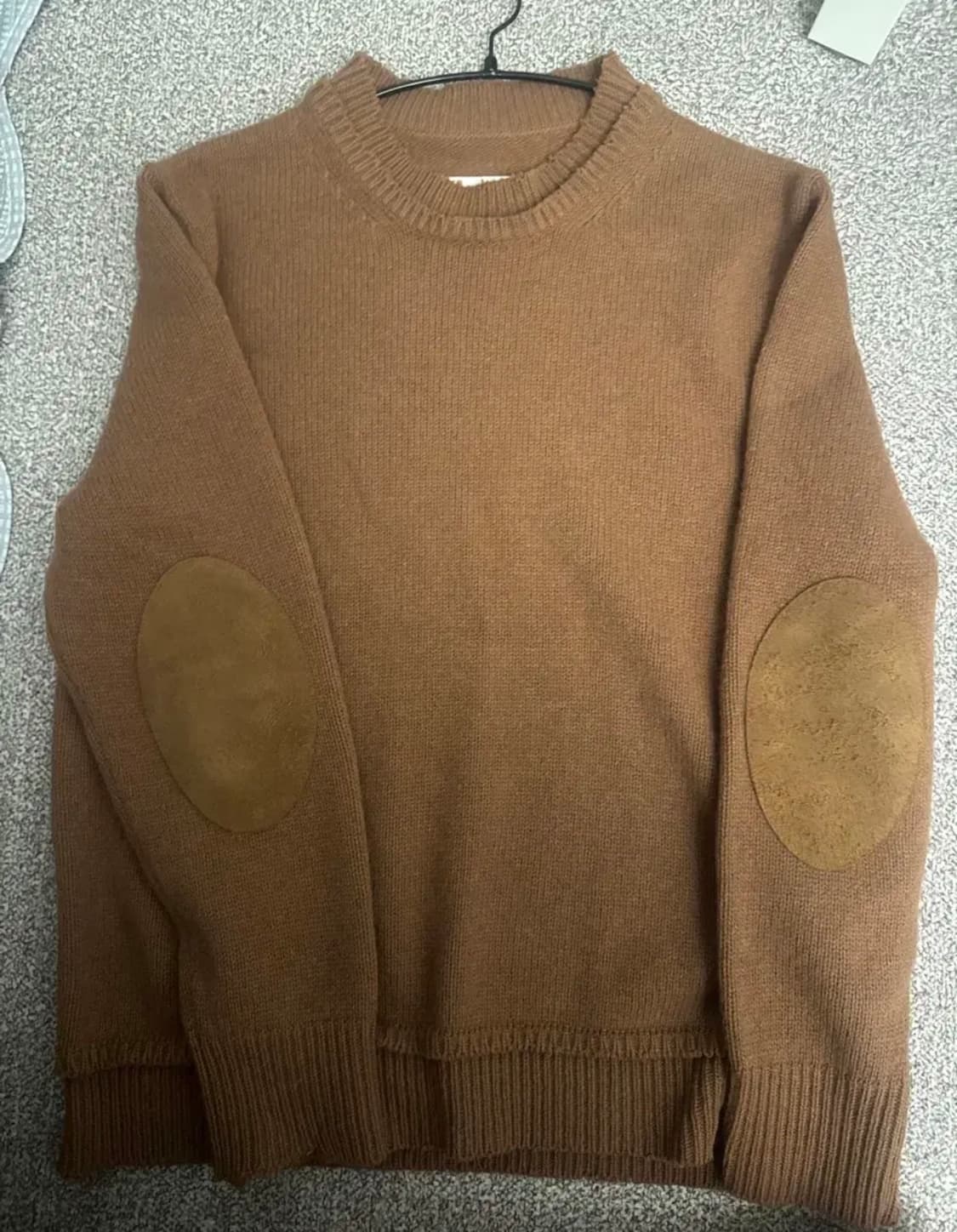 마르지엘라 엘보우 패치 레이어드 울 니트 상품이미지1