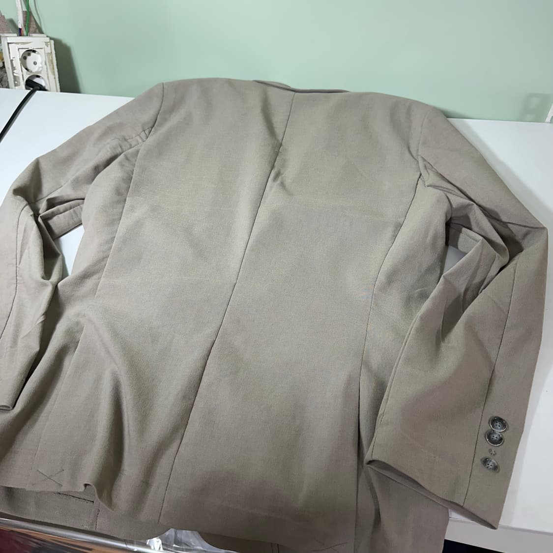 95-100 L 프로젝트M 다크베이지 2버튼 간절기 블레이져 상품이미지5