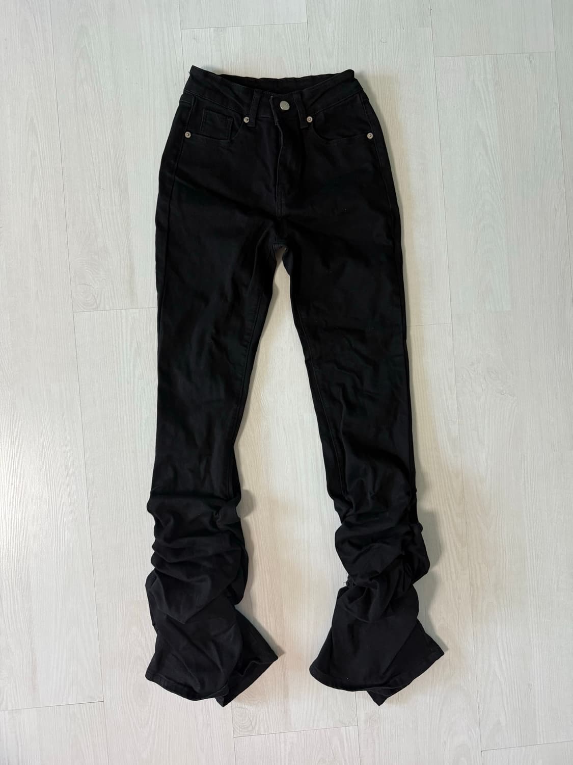 보세 셔링 부츠컷 팬츠 상품이미지2