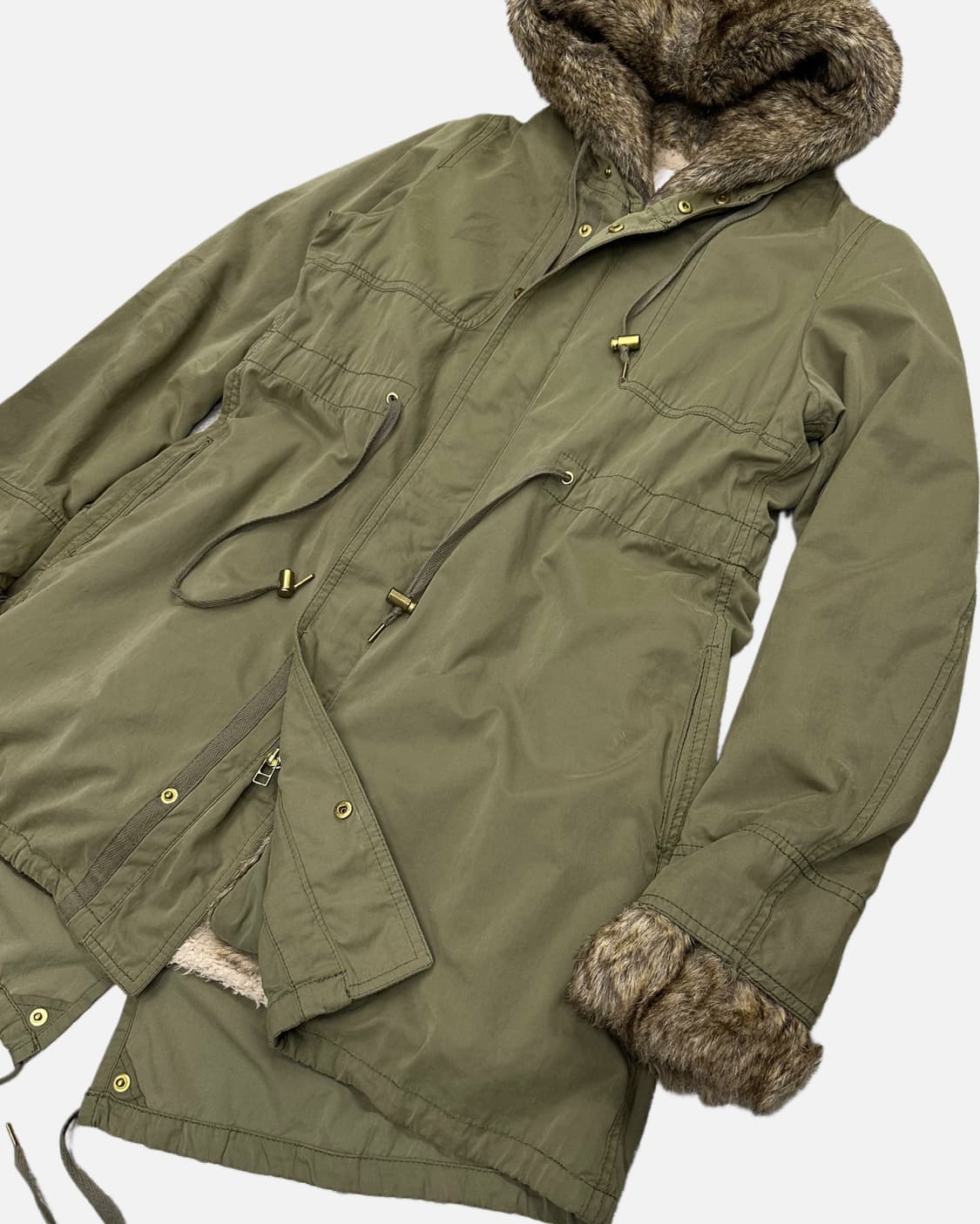 military fur lining parka 상품이미지4