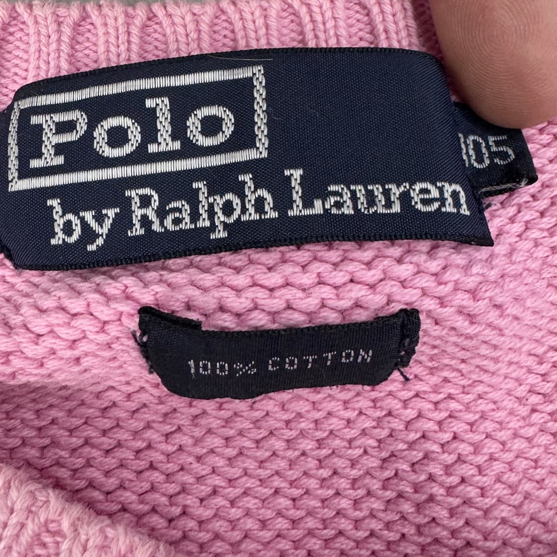 폴로 90s 포니 분홍 핑크 오버핏 니트 상품이미지5