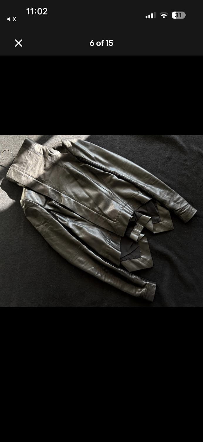 릭 오웬스 레더 자켓 구매합니다 상품이미지6