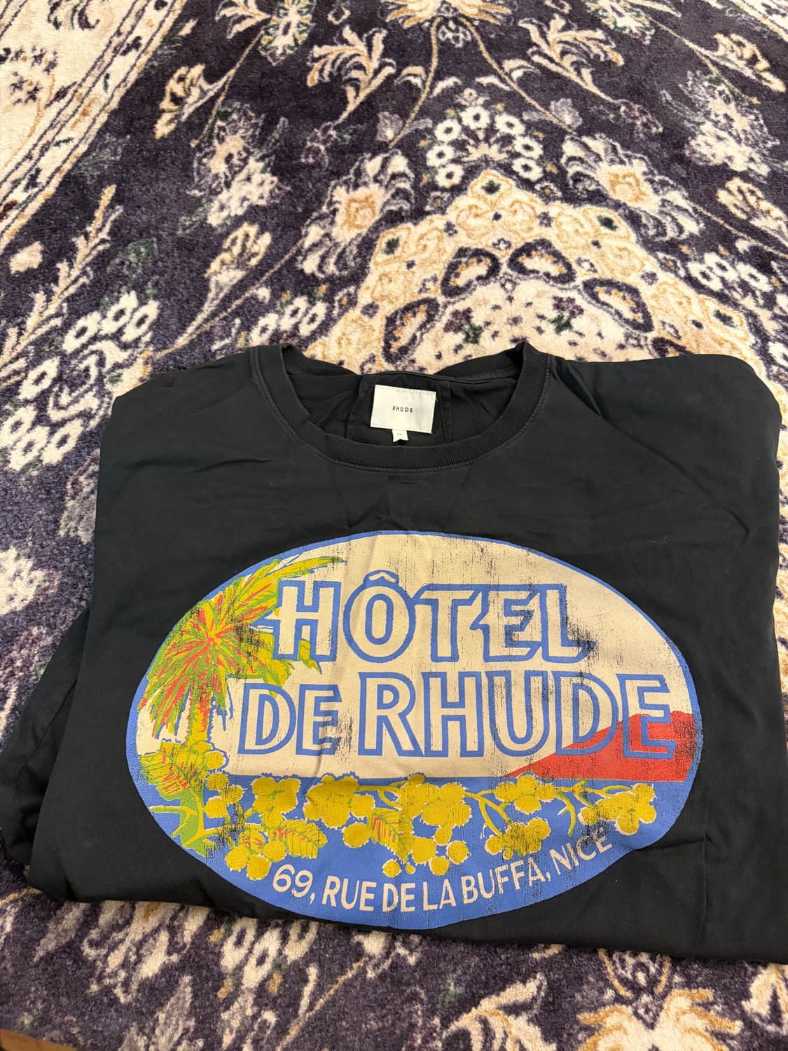 Rhude Dimora Tee Black xxl 상품이미지1