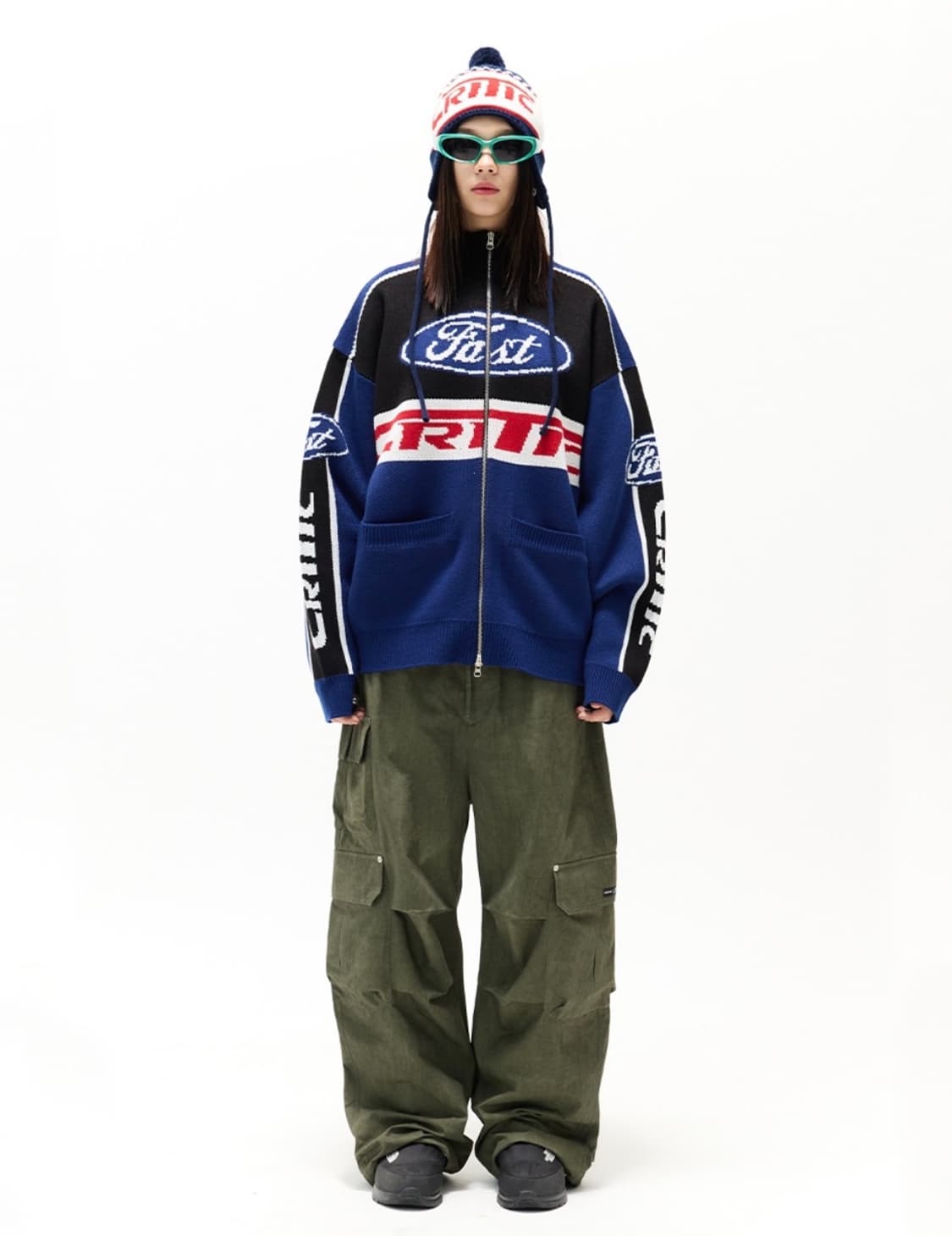 크리틱 레이싱 니트 자켓 m 상품이미지2