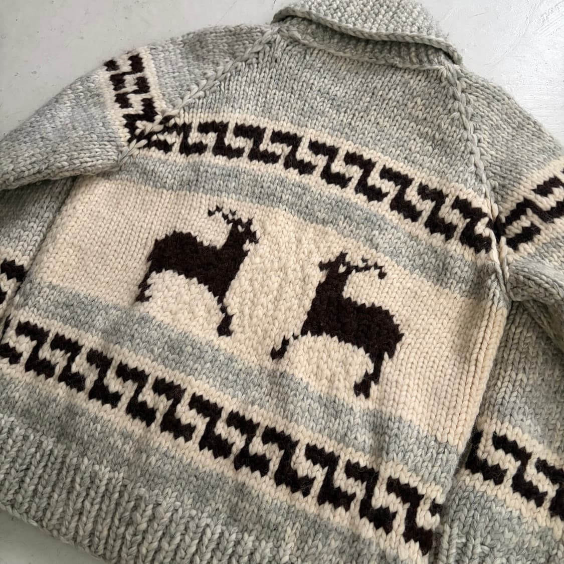 캐나다 빈티지 울 코위찬 집업 자켓 L 상품이미지7