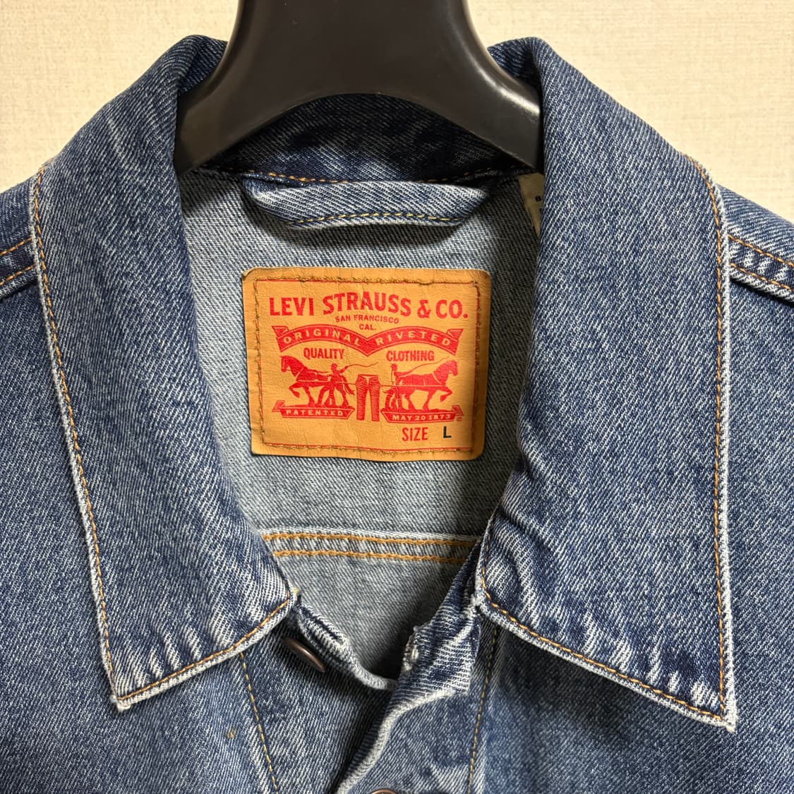 리바이스 3세대 데님 트러커 자켓 / 중청, L 상품이미지4