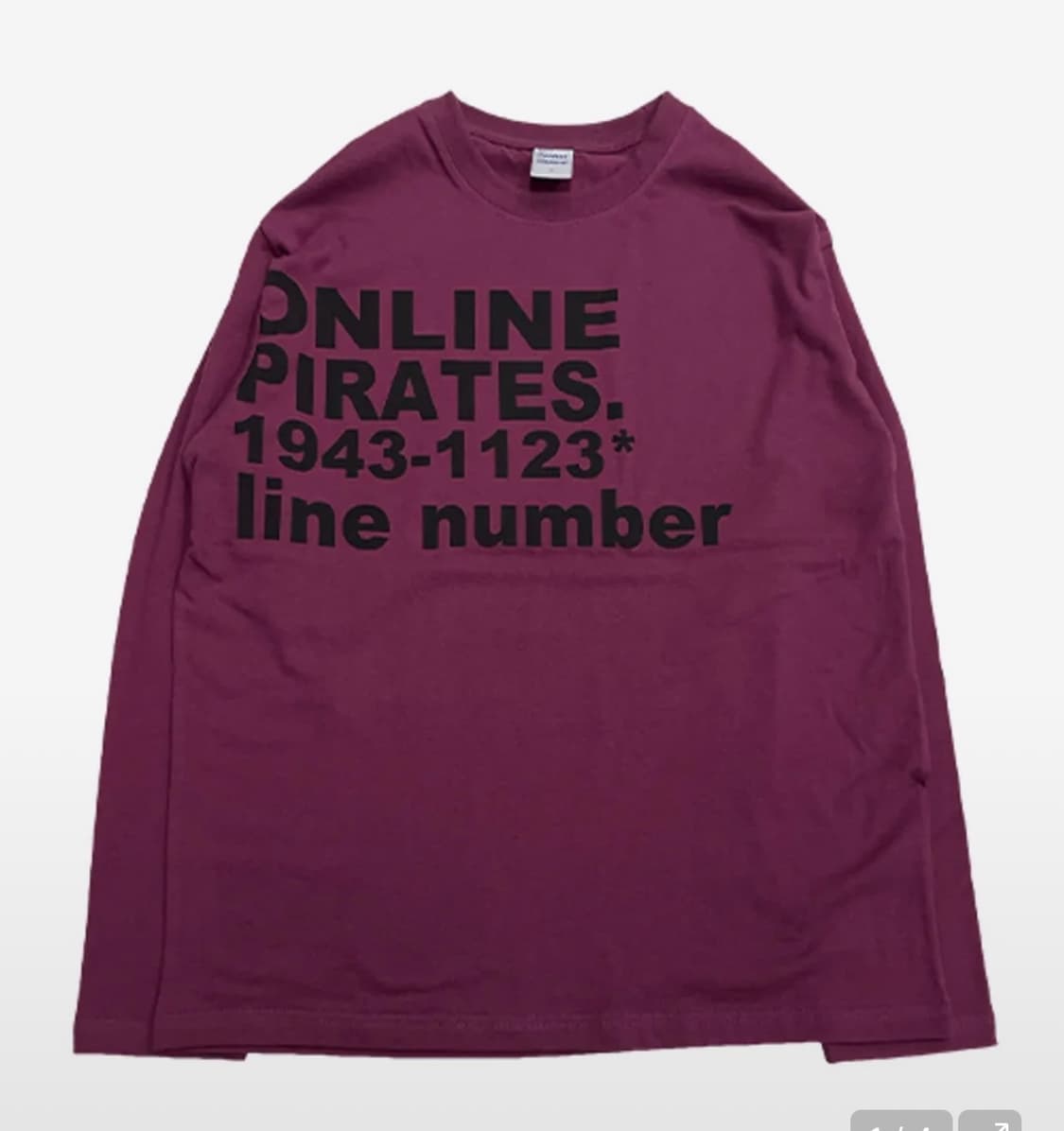 더콜디스트모먼트 마젠타 롱슬리브L 상품이미지1