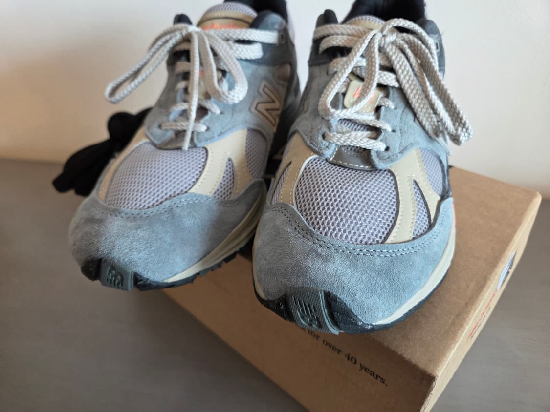 (260) 뉴발란스  991v2 블루 실버 260사이즈 상품이미지5